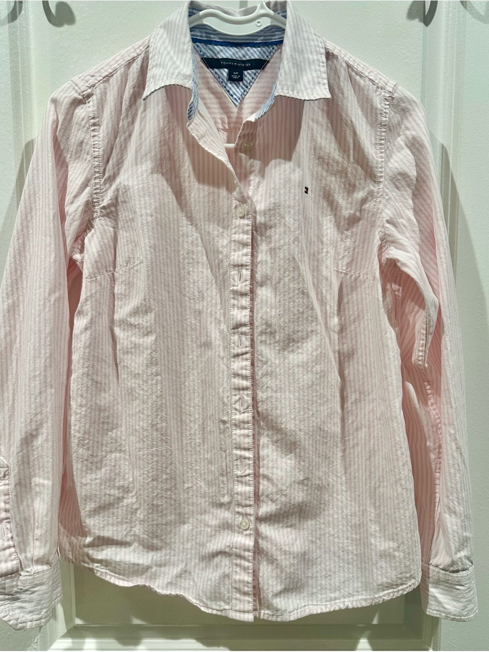 Tommy Hilfiger Light Pink Striped Button-Down Shirt